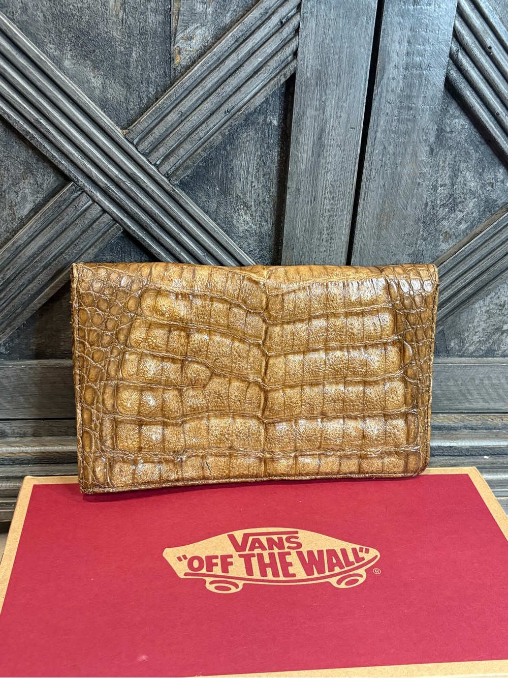 Crocodile  Leather Vintage Wallet - Picture 2 of 9